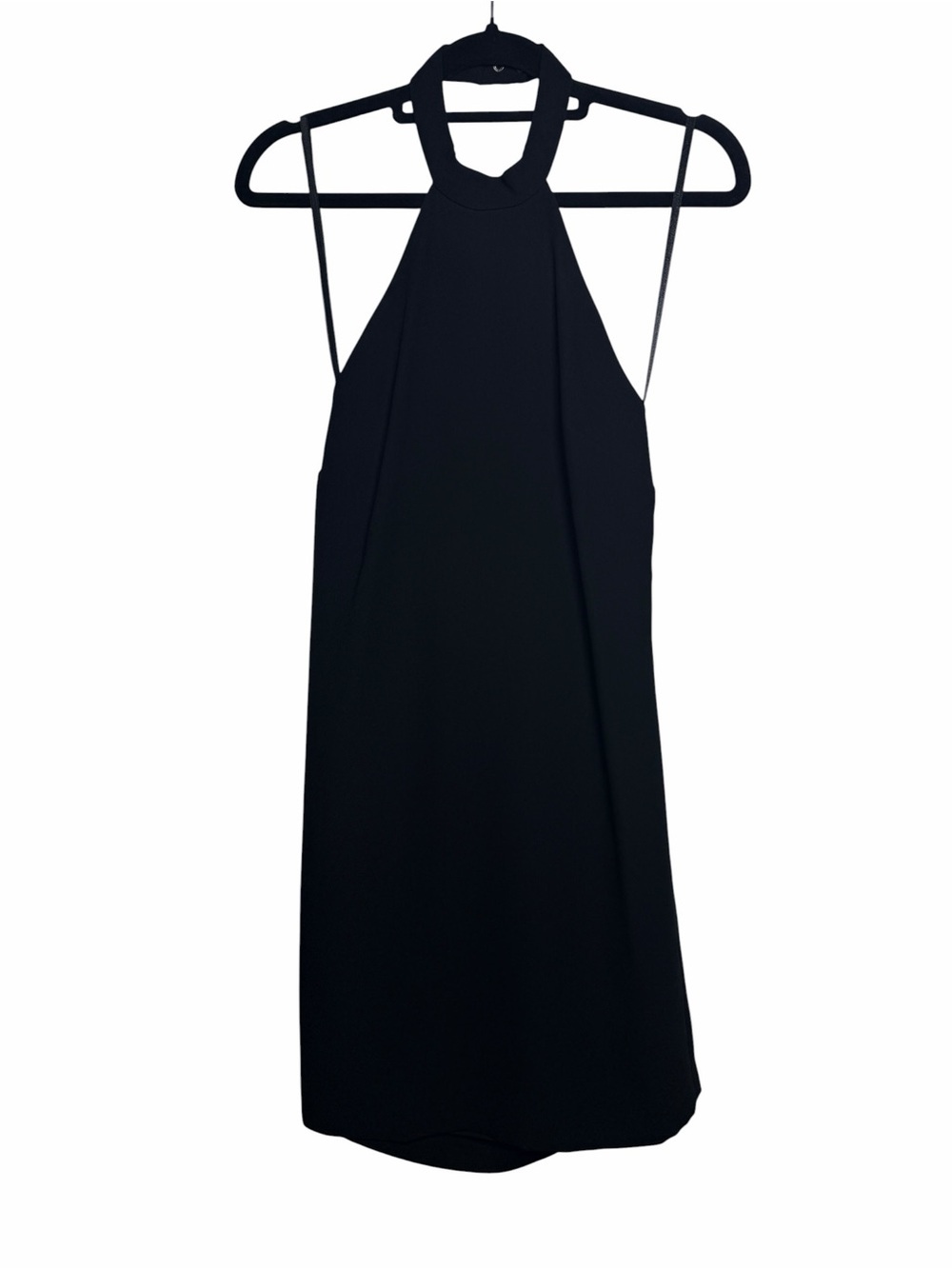 Club Monaco Black Halter Mini Dress
